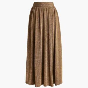 NWT J.Crew Factory XS Knit sparkle midi skirt